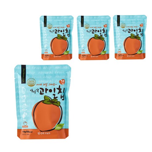 아비삭 과일칩, 14g(1개), 4개