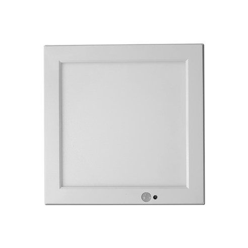 탄탄테크 LED 스마트엣지 사각 센서 현관등 20W, 전구 주광색 + 커버 화이트, 1개