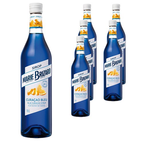마리브리자드 시럽, 700ml, 블루큐라소, 6개
