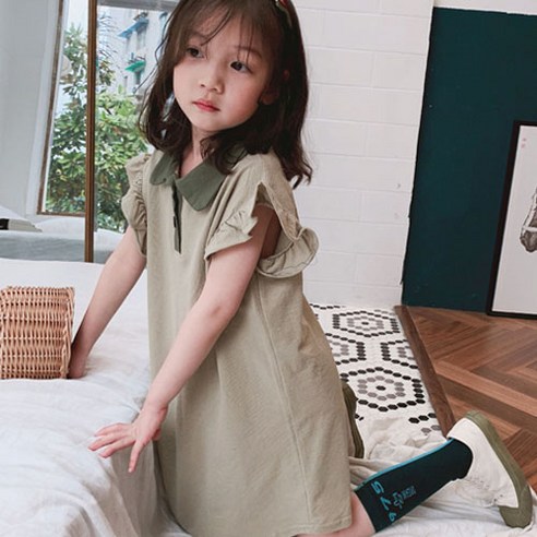 여아용 라운드카라원피스