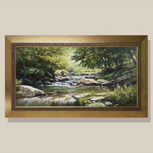 워너비아트 돈들어오는 유화그림 번창의 계곡, 혼합색상