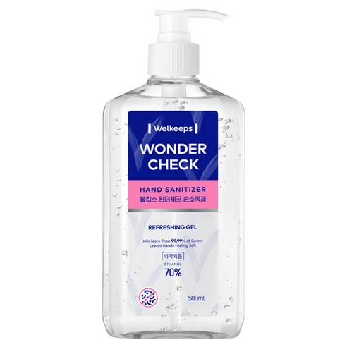 웰킵스 원더체크 손소독제, 500ml, 1개