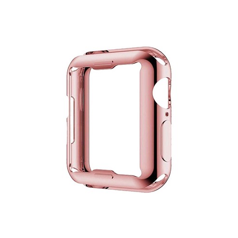 비쉐르 브라이트 애플 워치 시리즈 5 44mm 실리콘 케이스, 로즈골드, 1개