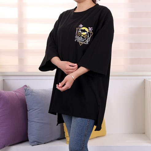 후니네 임산부 돌핀 롱 티셔츠