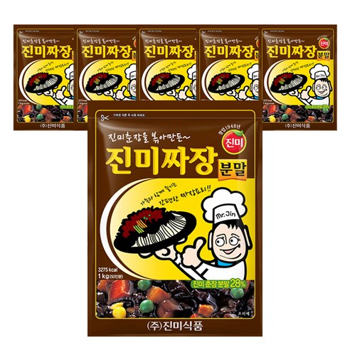 진미 짜장분말, 1kg, 6개