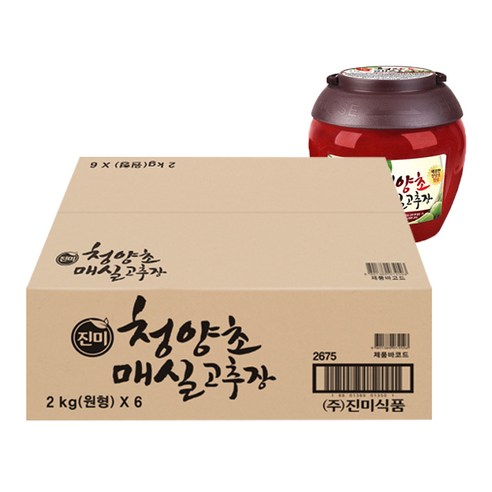 진미 청양초 매실 고추장, 2kg, 6개