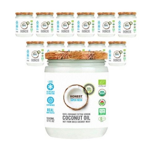 어니스트 유기농 엑스트라버진 코코넛오일, 500ml, 12개