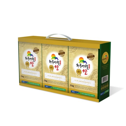 농협 청풍명월골드 삼광 쌀, 1kg, 3개