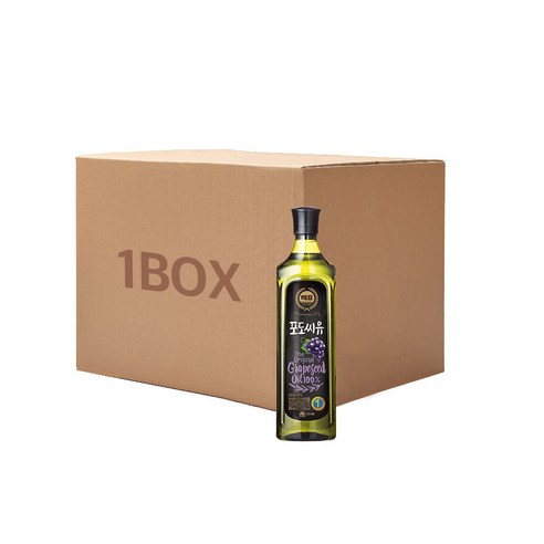 해표 포도씨유, 12개, 900ml