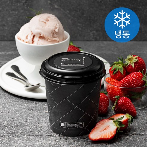 서울아이스크림 파인트 딸기 아이스크림 (냉동), 474ml, 1개