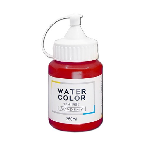쉴드 수채화물감 빨강색, 250ml, 1색