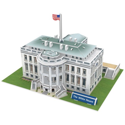 페이퍼락] 백악관 3D 입체퍼즐, 56개, 혼합색상(WA208)