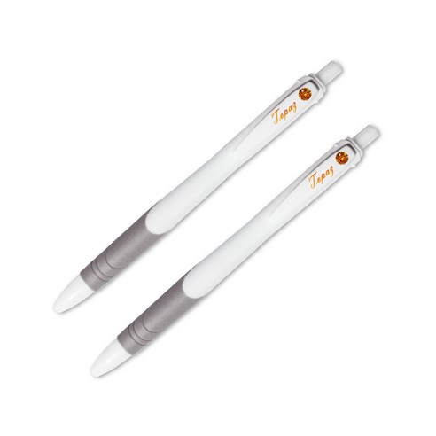 제브라 럭키 스톤 탄생석 볼펜 0.7mm, 11월 토파즈, 2개
