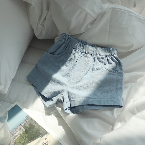아동용 마카롱 린넨 3부 쇼츠팬츠