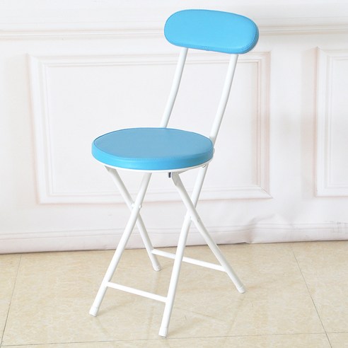 가팡 접이식 철제 의자 24 x 35 x 85 cm, 블루(CHE02004)