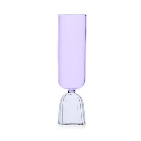 이첸도르프 투투 컬러 글라스 핑크 샴페인 글라스잔, 1개, 250ml