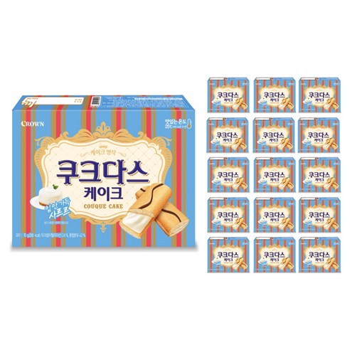 쿠크다스 케이크, 70g, 16개
