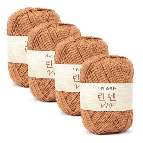 린넨 VIP 뜨개실 4p, 32번 아라비안 브릭, 105m