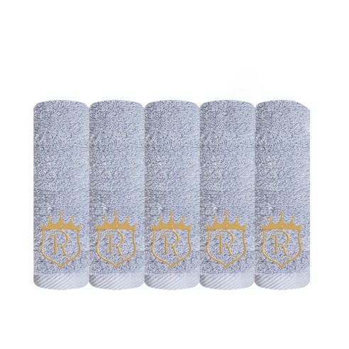 송월타월 로얄클래스 R50 수건 145g 40수 면사, 라이트그레이, 5개