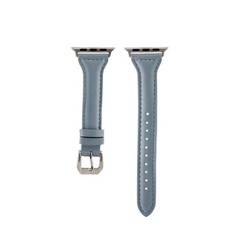 비쉐르 애플워치 3/4/5 보나 클래식 레더 밴드 (38/40mm 호환 가능), 스카이, 1세트