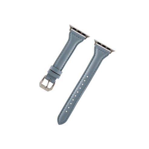 비쉐르 애플워치 3/4/5 보나 클래식 레더 밴드 (38/40mm 호환 가능), 스카이, 1세트