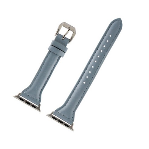 비쉐르 애플워치 3/4/5 보나 클래식 레더 밴드 스트랩 (42/44mm 호환 가능), 스카이, 1세트