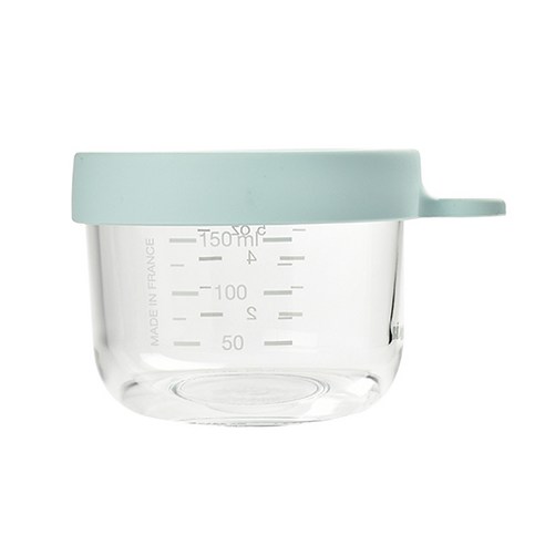 베아바 유리 이유식 보관용기, 라이트 블루, 1개