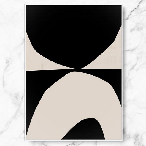 RYMD ellipse composition 액자 메탈 프레임, 화이트