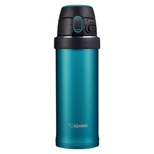 조지루시 플립앤고 보온보냉 원터치 텀블러 SM-QAF48, 청록색(GK), 480ml