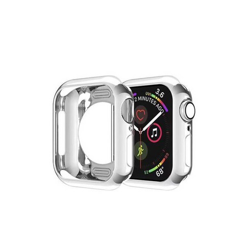 아이엠판다 애플워치 TPU 케이스 38mm, 실버, 1개