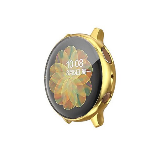 디씨네트워크 갤럭시 워치 액티브2 풀커버 케이스 44mm, 골드, 1개