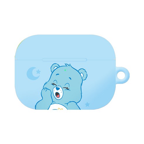 케어베어 파스텔 하드 에어팟 프로 케이스 + 철가루 방지 스티커, 단일상품, 파스텔베드타임베어