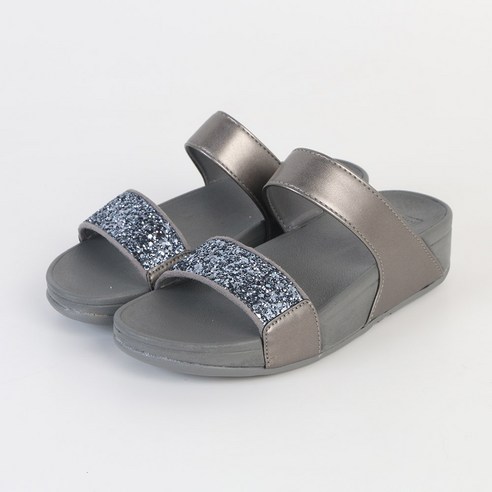 잠비 여성 샤이닝 스팽글 쿠션 슬리퍼 4.5cm