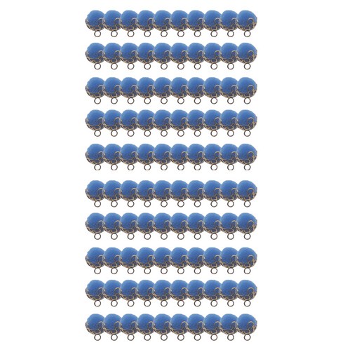 블뤼엔 골드장식 폼폼이, 블루, 100개