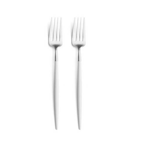 큐티폴 고아 디저트 포크, 화이트, 2개