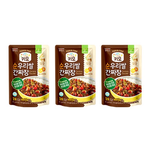 키요 순 우리쌀 간짜장 분말 80g, 3개, 춘장