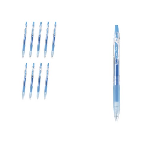 파이롯트 쥬스 젤잉크펜 0.7mm LJU-10F, 라이트블루, 10개