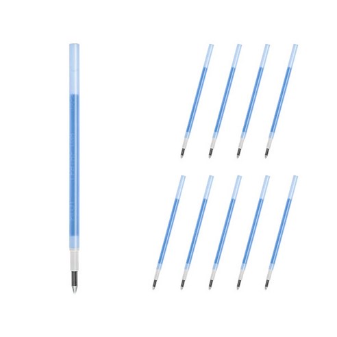 파이롯트 프릭션 다색 슬림펜 전용 리필심 0.38mm LFBTRF12UF, 스카이블루, 10개