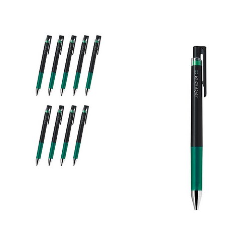 파이롯트 쥬스업 젤잉크펜 0.4mm, 그린, 10개