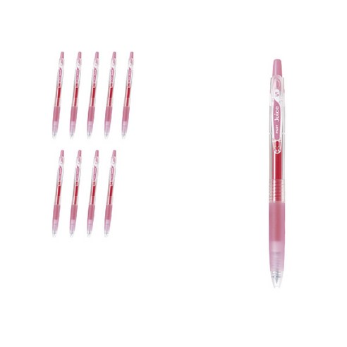 파이롯트 쥬스 젤잉크펜 0.5mm LJU-10EF, 베이비핑크, 10개
