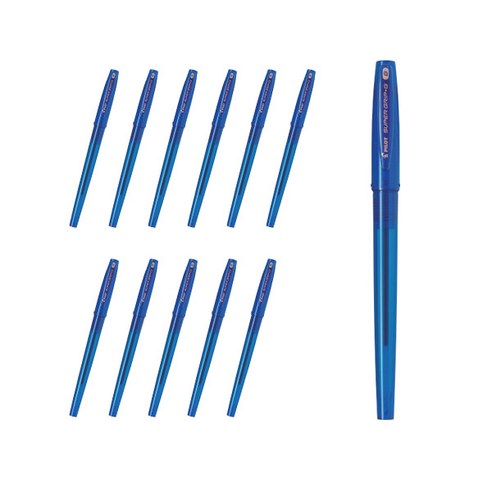 파이롯트 슈퍼그립G 캡식 유성볼펜 1.2mm BPS-GG-B, 블루, 12개