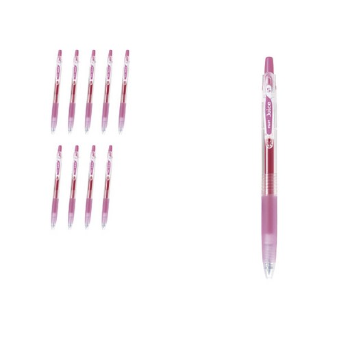 파이롯트 쥬스 젤잉크펜 0.5mm LJU-10EF, 로즈핑크, 10개