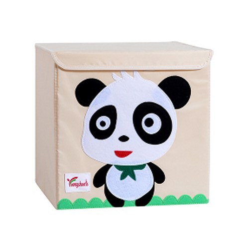 알럽홈 애니멀프린팅 패브릭 접이식 스툴, 팬더, 1개