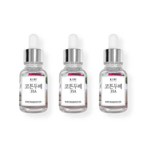 아제르퍼시픽 프래그런스 CPL 아로마 프리미엄 오일 30ml x 3p + 시향지 랜덤발송 3종 세트, 코튼두베(35A)