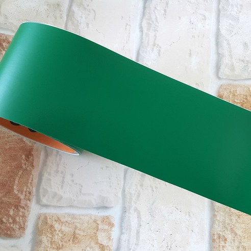 칼라 띠벽지 몰딩 시트지, 녹색, 폭 8cm x 길이 30m