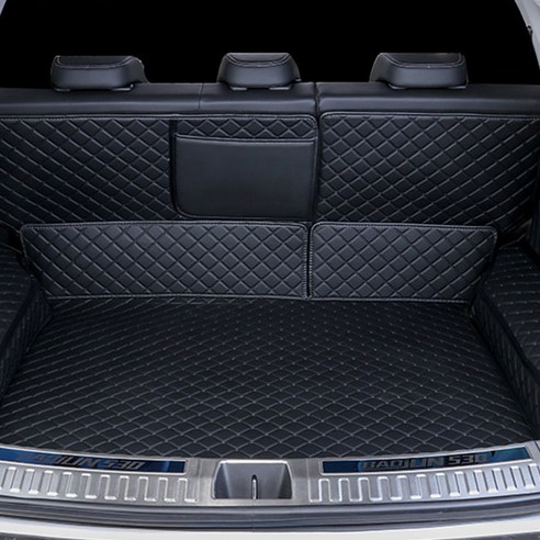 차량용 퀄팅 자수 트렁크 매트 블랙, E300