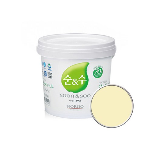 노루페인트 순앤수 KS 2급 벽지 벽면용 수성페인트 2L, 샌드07 NR3199