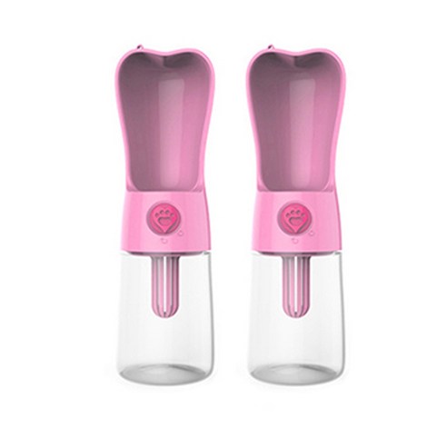 블럭마트 간편 휴대용 반려동물 물병 250ml, 랜덤발송, 2개