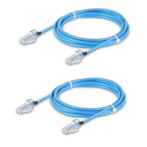 LS전선 UTP CAT.5E 10/100mbps 다이렉트 제작 랜케이블 3m, 파랑, 2개