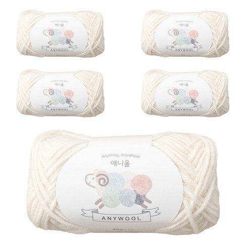 야나 애니울 뜨개실 5p, 202 아이보리